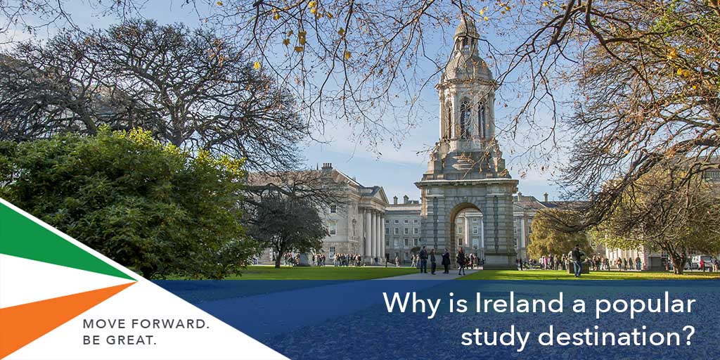 Why is Ireland a popular study destination?