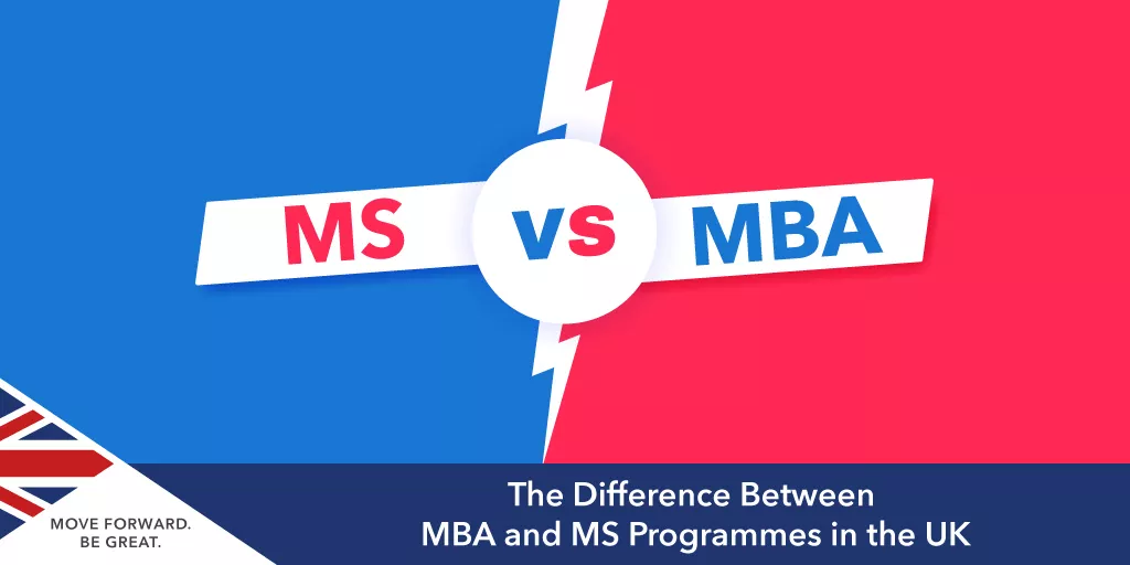 mba vs ms degree UK